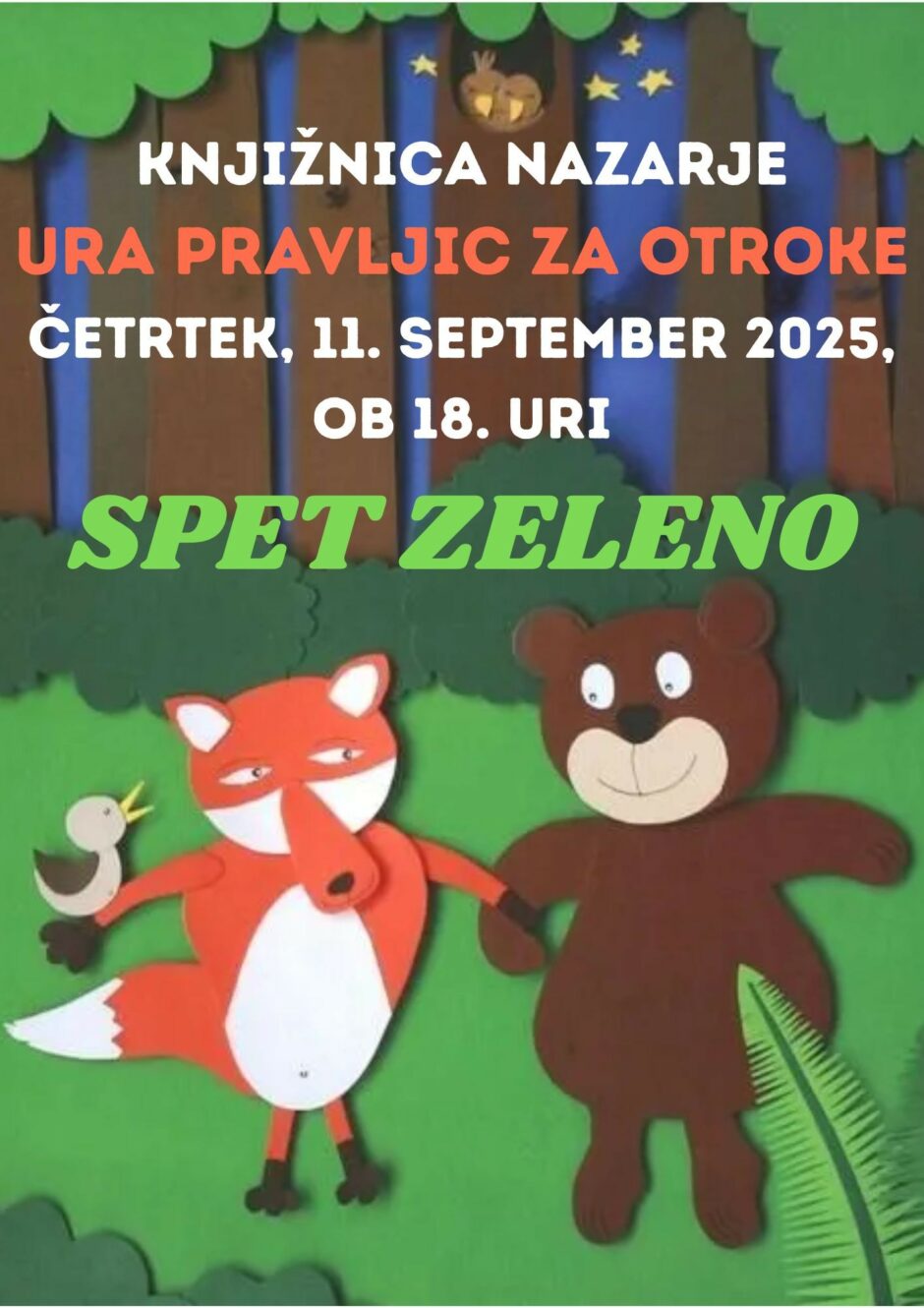 Vabilo na uro pravljic