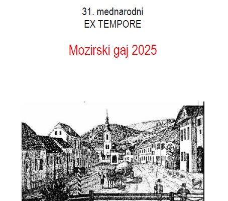 Vabilo na odprtje razstave Ex tempore Mozirski gaj 2025