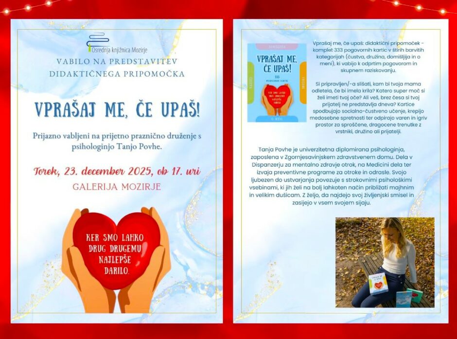 Vabilo na predstavitev didaktičnega pripomočka