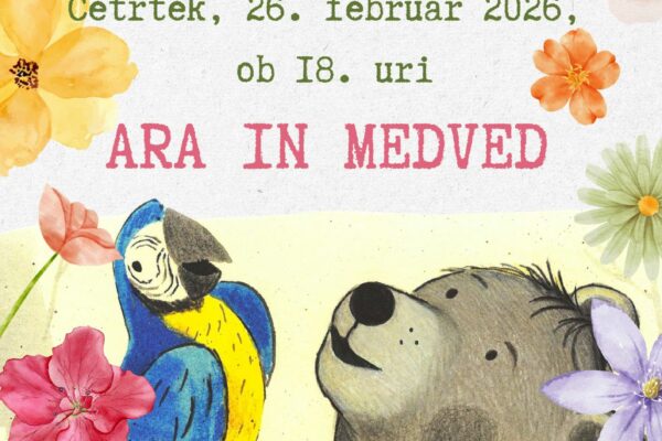 Vabilo na uro pravljic v Knjižnico Nazarje.