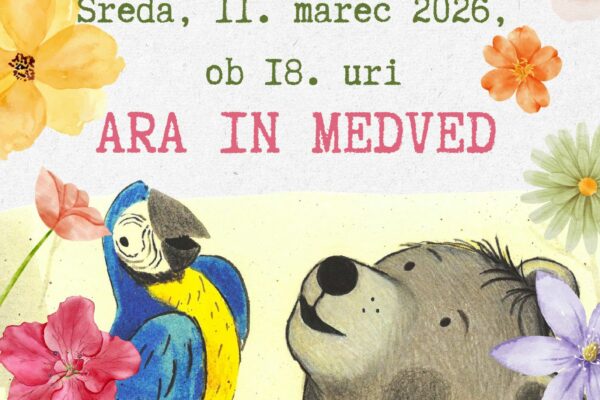 Plakat s povabilom na uro pravljic v Knjižnico Gornji Grad