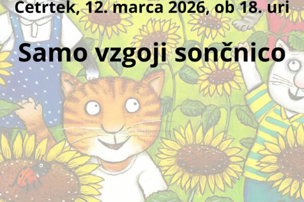 Vabilo na uro pravljic v Knjižnico Nazarje.