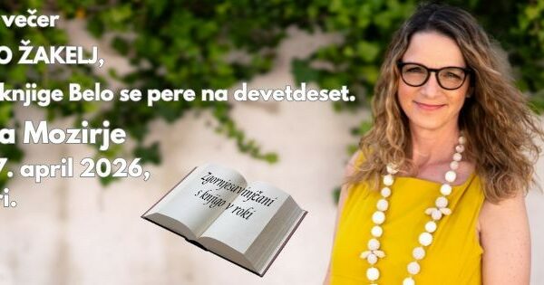 Vabilo na literarni večer z Bronjo Žakelj