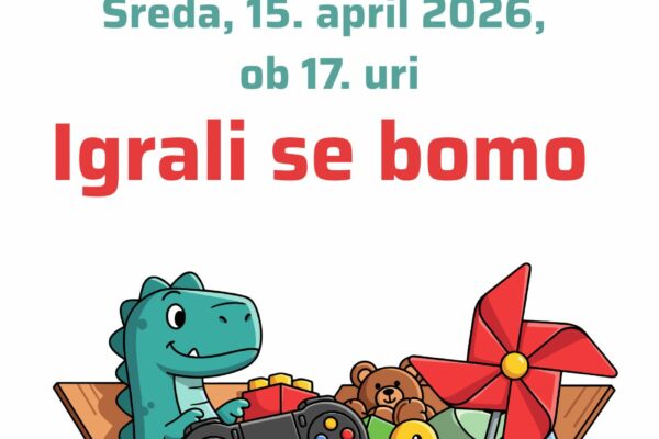 Plakat za uro pravljic v Knjižnici Rečica.