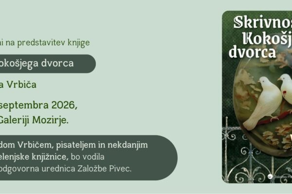 Vabilo na predstavitev knjige Skrivnost Kokošjega dvorca